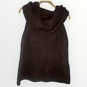 Boston Proper Rich Brown Sleeveless Cowl Neck Sweater. Size medium